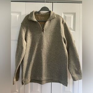 Haggar Cool 18 Pro Zip Up Sweater- Large - EUC